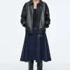 Clearance COS SPÓDNICA Z DENIMU Z EFEKTEM WET LOOK