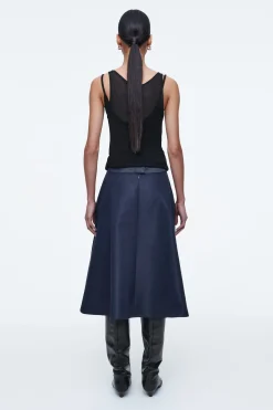 Clearance COS SPÓDNICA Z DENIMU Z EFEKTEM WET LOOK