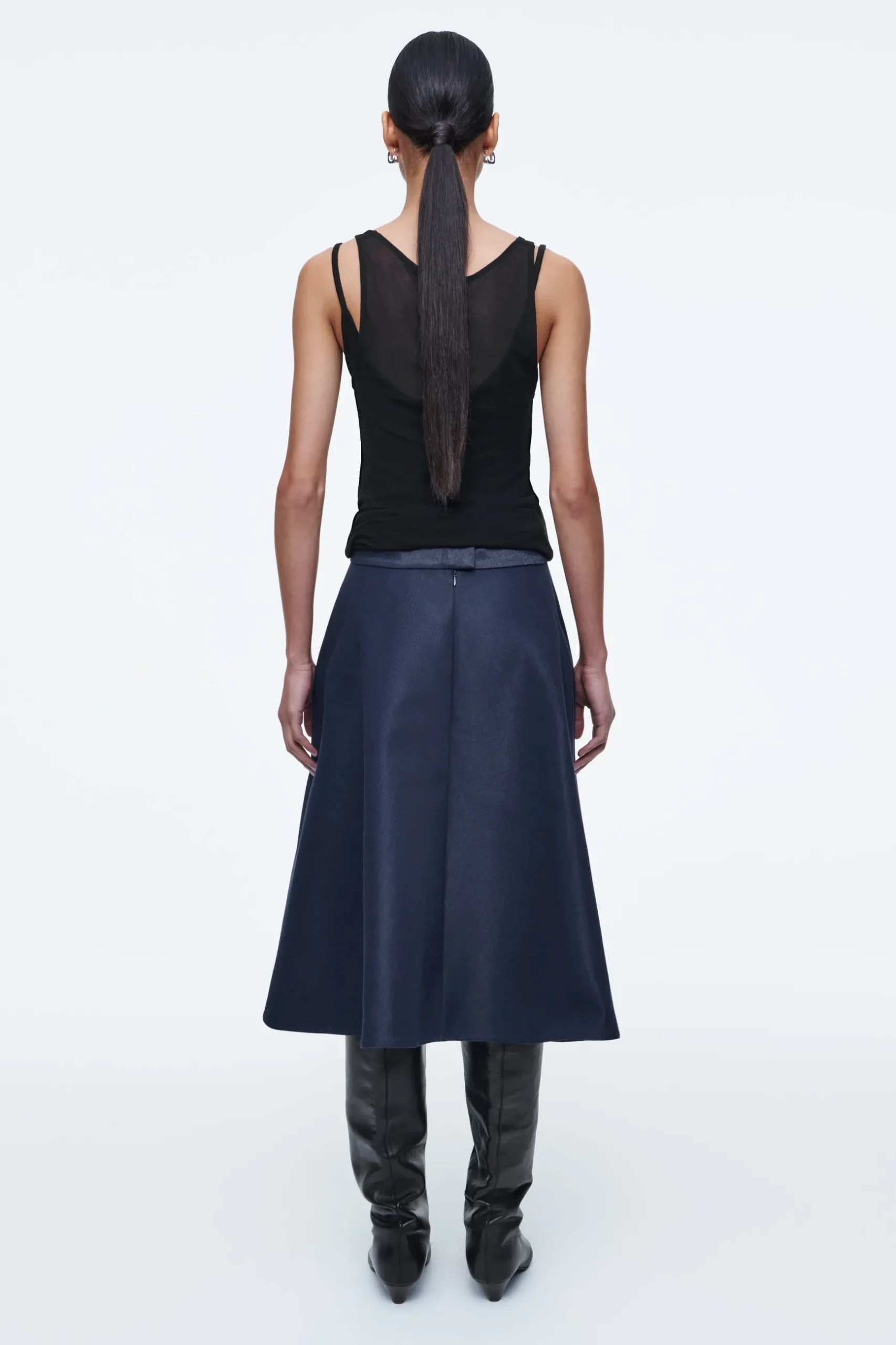 Clearance COS SPÓDNICA Z DENIMU Z EFEKTEM WET LOOK