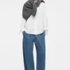 Online COS SPODNIE CHINOS Z NOGAWKAMI BARREL Z KANTAMI