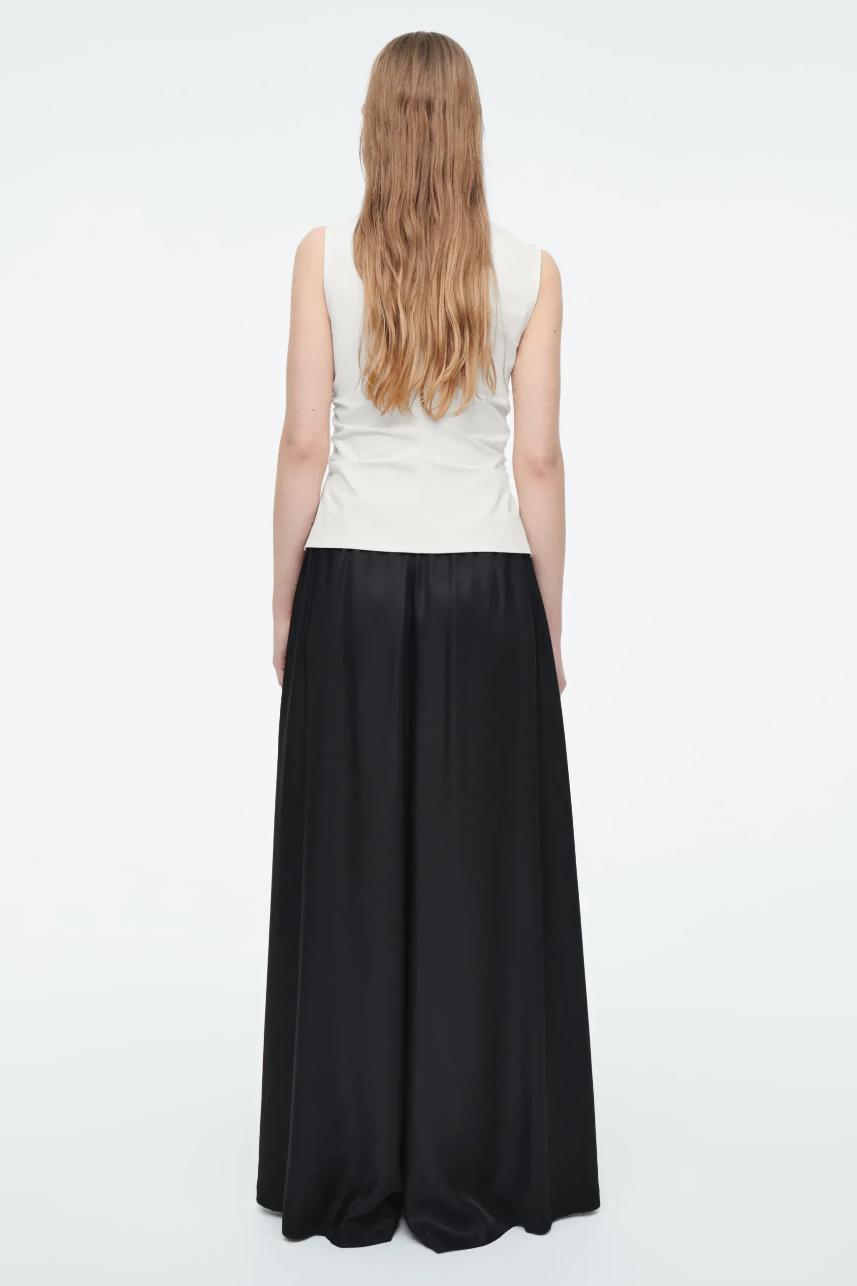 Fashion COS SPODNIE PALAZZO Z DIAGONALU