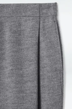 Clearance COS SPODNIE TYPU BARREL Z GOTOWANEJ MIESZANKI Z WEŁNĄ