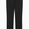 Best COS SPODNIE TYPU BOOTCUT Z KREPY Z WEŁNĄ – SLIM FIT