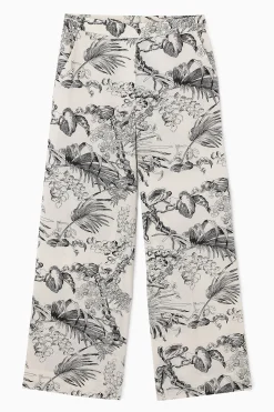 Clearance COS SPODNIE Z BOTANICZNYM NADRUKIEM