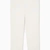 Clearance COS SPODNIE Z KREPY Z PROSTYMI NOGAWKAMI – RELAXED FIT