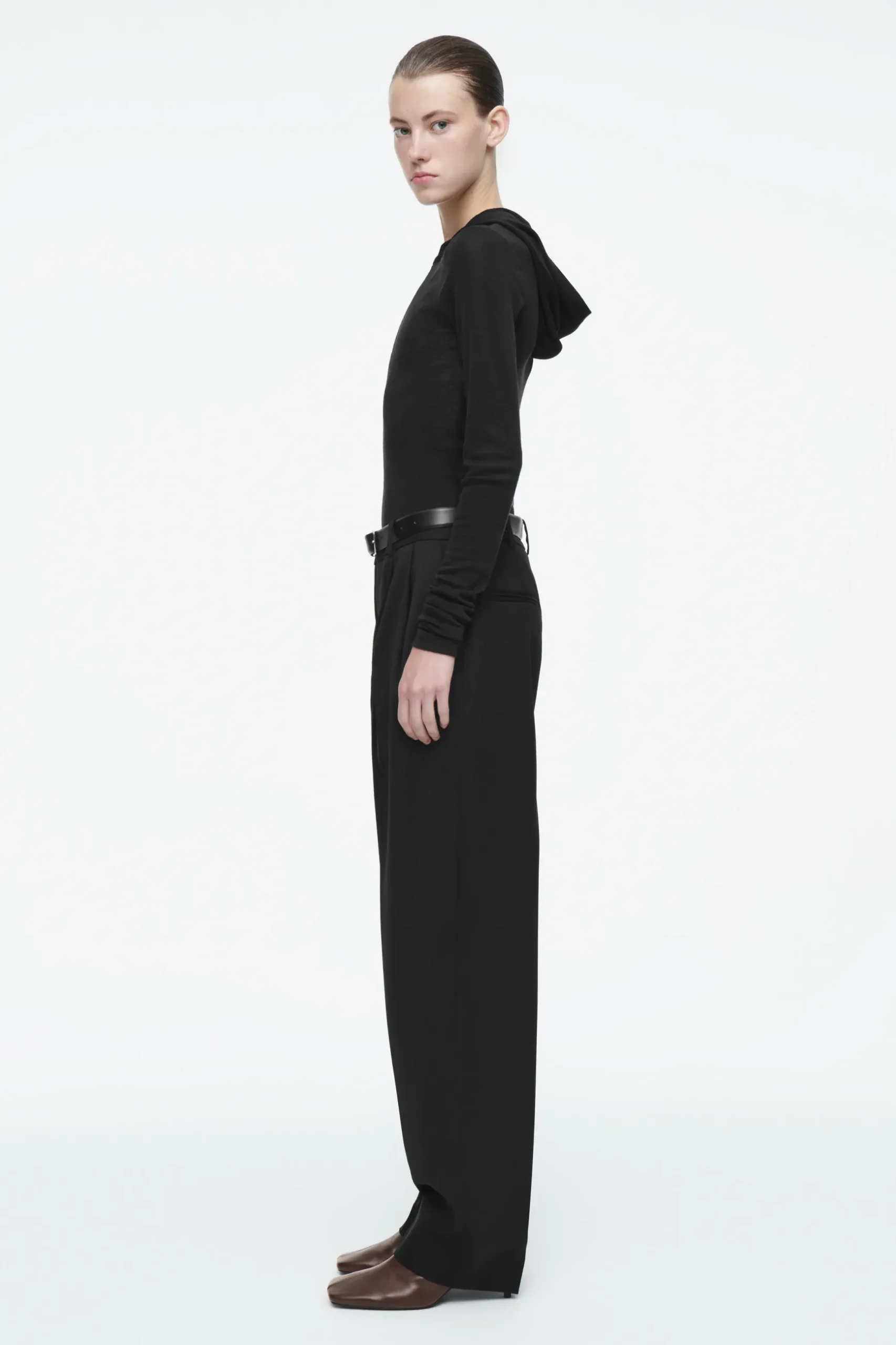 New COS SPODNIE Z MIESZANKI Z WEŁNĄ – SLIM FIT