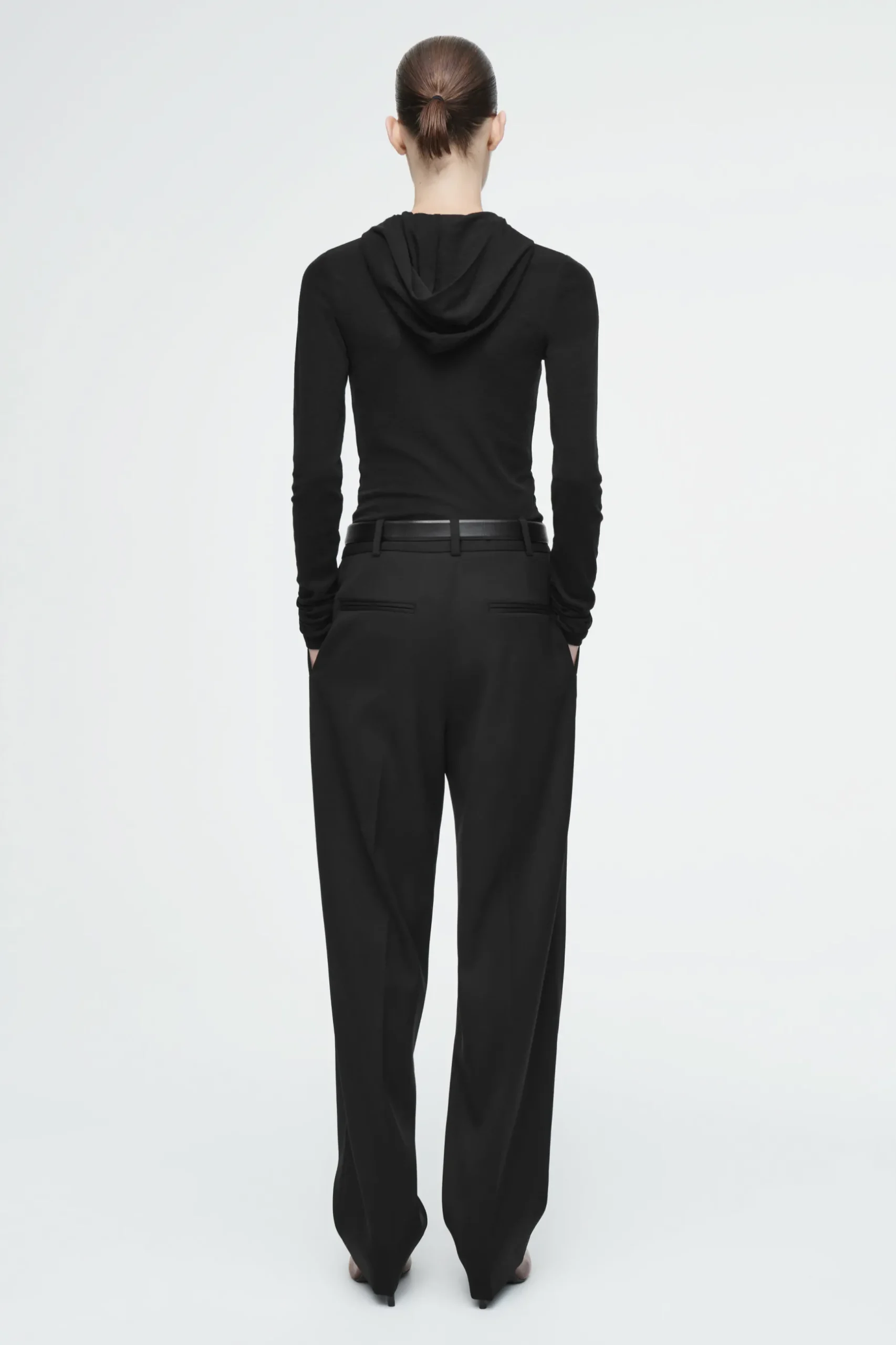 New COS SPODNIE Z MIESZANKI Z WEŁNĄ – SLIM FIT