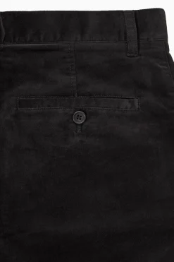 Clearance COS SPODNIE Z PROSTYMI NOGAWKAMI Z BAWEŁNĄ Black