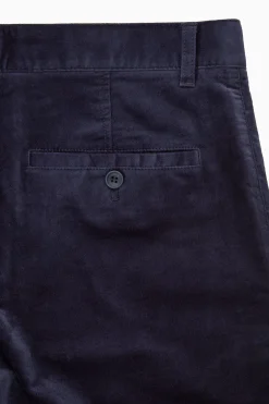 Discount COS SPODNIE Z PROSTYMI NOGAWKAMI Z BAWEŁNĄ Navy