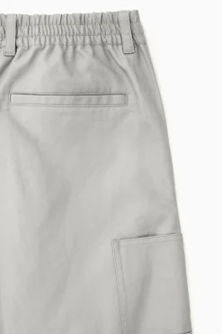 New COS SPODNIE Z PROSTYMI NOGAWKAMI W STYLU UTILITY Stone