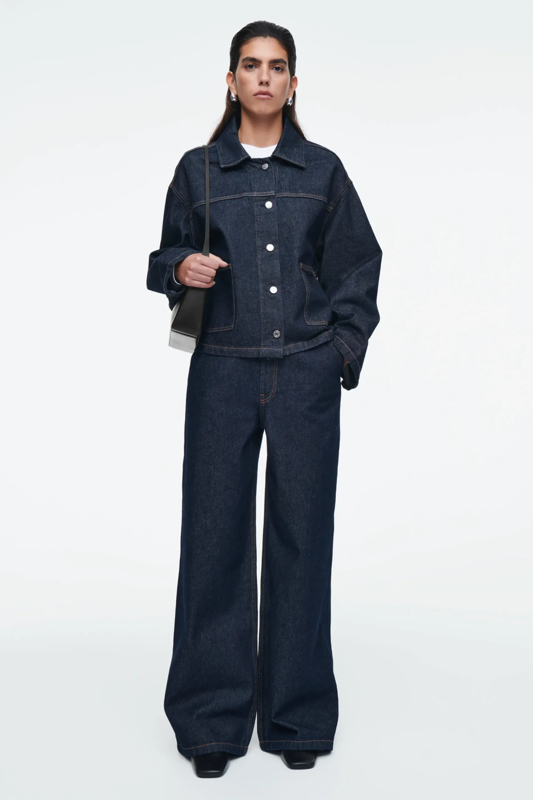 New COS SPODNIE Z SUROWEGO DENIMU