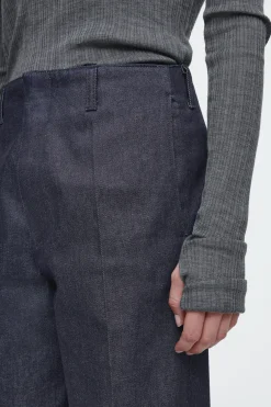 Discount COS SPODNIE Z SUROWEGO DENIMU Z SZEROKIMI NOGAWKAMI