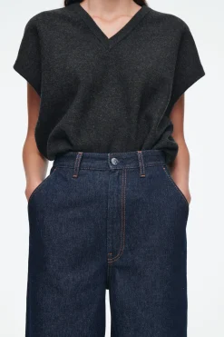 New COS SPODNIE Z SUROWEGO DENIMU
