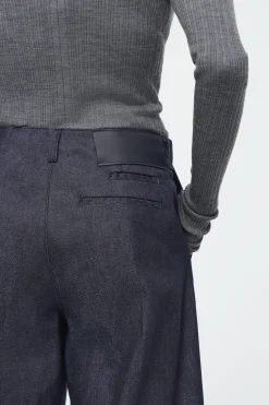 Discount COS SPODNIE Z SUROWEGO DENIMU Z SZEROKIMI NOGAWKAMI
