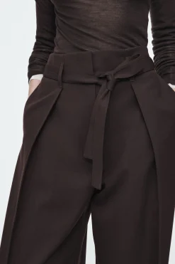 Fashion COS SPODNIE Z WEŁNĄ Z PODWINIĘTYMI NOGAWKAMI