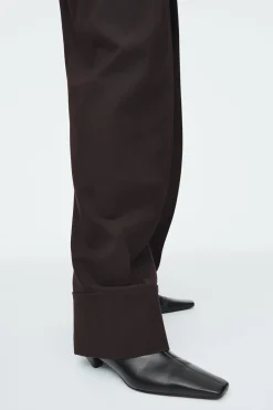 Fashion COS SPODNIE Z WEŁNĄ Z PODWINIĘTYMI NOGAWKAMI