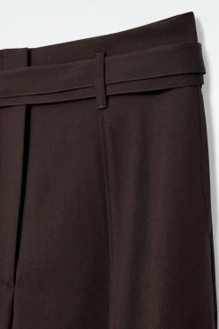 Fashion COS SPODNIE Z WEŁNĄ Z PODWINIĘTYMI NOGAWKAMI