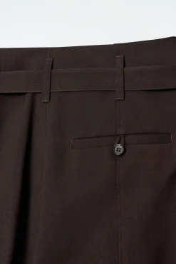 Fashion COS SPODNIE Z WEŁNĄ Z PODWINIĘTYMI NOGAWKAMI