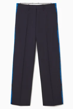 Fashion COS SPODNIE Z WEŁNY Z PROSTYMI NOGAWKAMI – REGULAR FIT