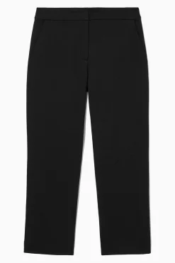 Clearance COS SPODNIE Z WYSOKIM STANEM I ZASZEWKAMI – SLIM FIT
