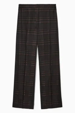 Clearance COS STRAIGHTLEG CHECKED JACQUARD TROUSERS