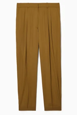 Clearance COS STRAIGHTLEG PLEATED SATIN TROUSERS