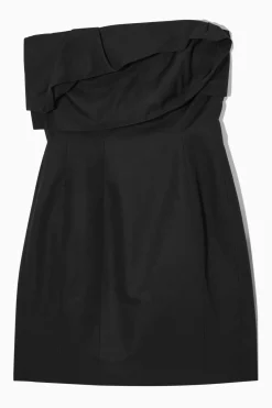 Clearance COS STRAPLESS LINENBLEND MINI DRESS