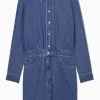 Discount COS STRUCTURED DENIM SHIRT DRESS