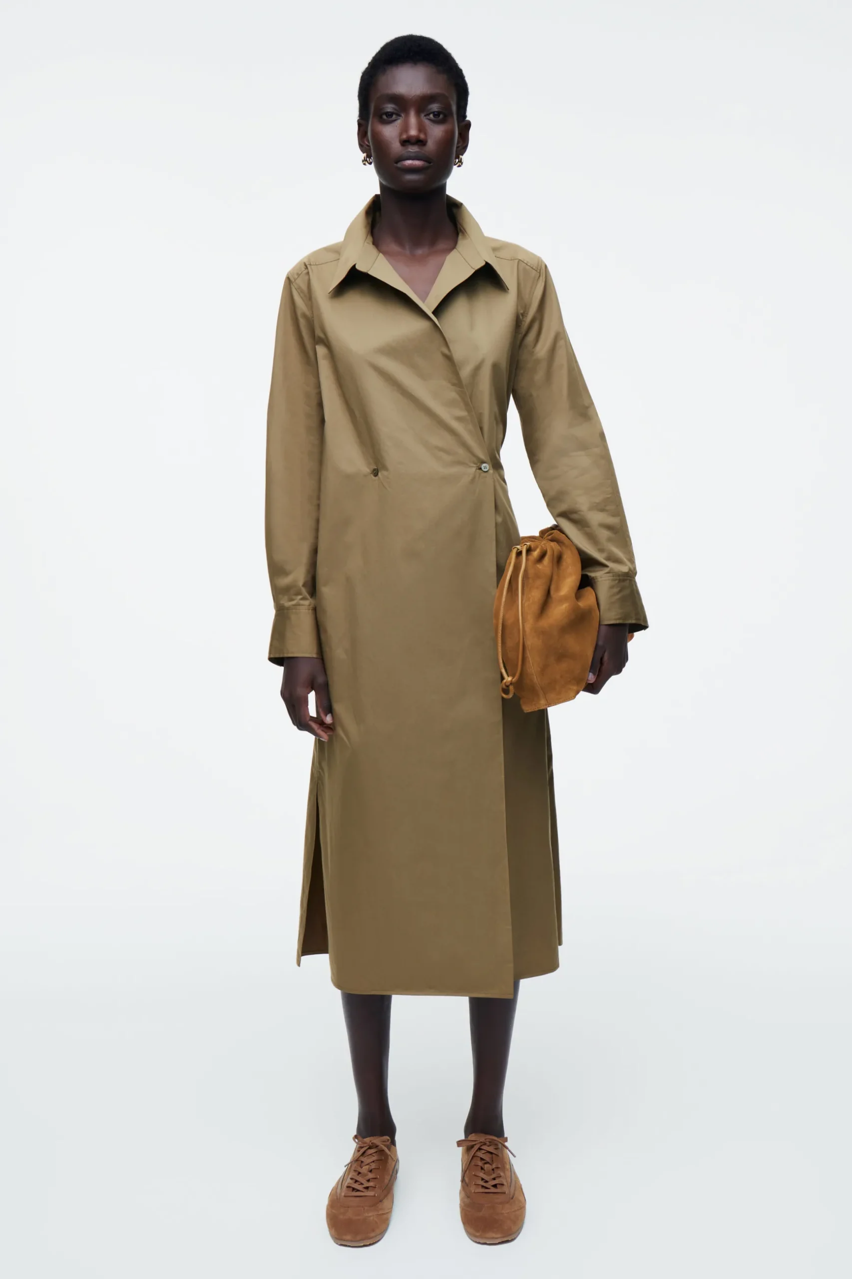 Discount COS SUKIENKA KOSZULOWA MIDI