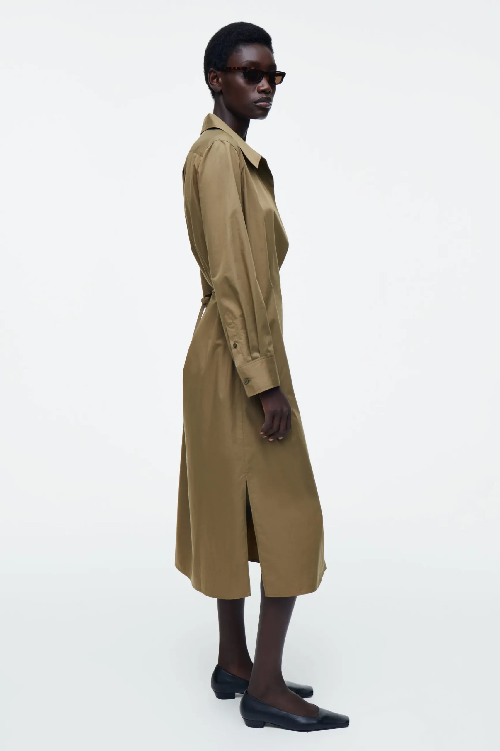 Discount COS SUKIENKA KOSZULOWA MIDI