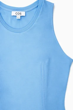 Discount COS SUKIENKA MAXI BEZ RĘKAWÓW Z OBNIŻONĄ TALIĄ
