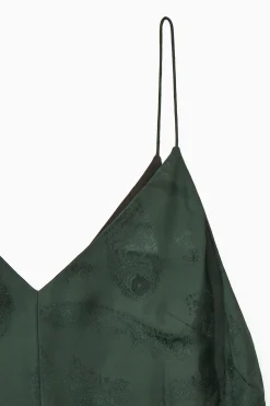 Hot COS SUKIENKA MAXI W ŻAKARDOWY WZÓR Z JEDWABIEM