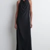 Fashion COS SUKIENKA MAXI Z DEKOLTEM TYPU WODA