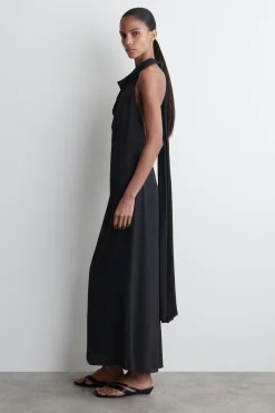 Fashion COS SUKIENKA MAXI Z DEKOLTEM TYPU WODA