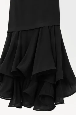 Outlet COS SUKIENKA MAXI Z DEKOLTEM BANDEAU I RYBIM OGONEM