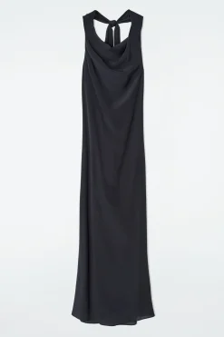 Fashion COS SUKIENKA MAXI Z DEKOLTEM TYPU WODA