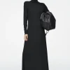 Fashion COS SUKIENKA MAXI Z DŁUGIM RĘKAWEM I LUŹNYM DEKOLTEM