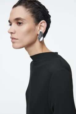 Fashion COS SUKIENKA MAXI Z DŁUGIM RĘKAWEM I LUŹNYM DEKOLTEM