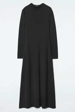 Fashion COS SUKIENKA MAXI Z DŁUGIM RĘKAWEM I LUŹNYM DEKOLTEM