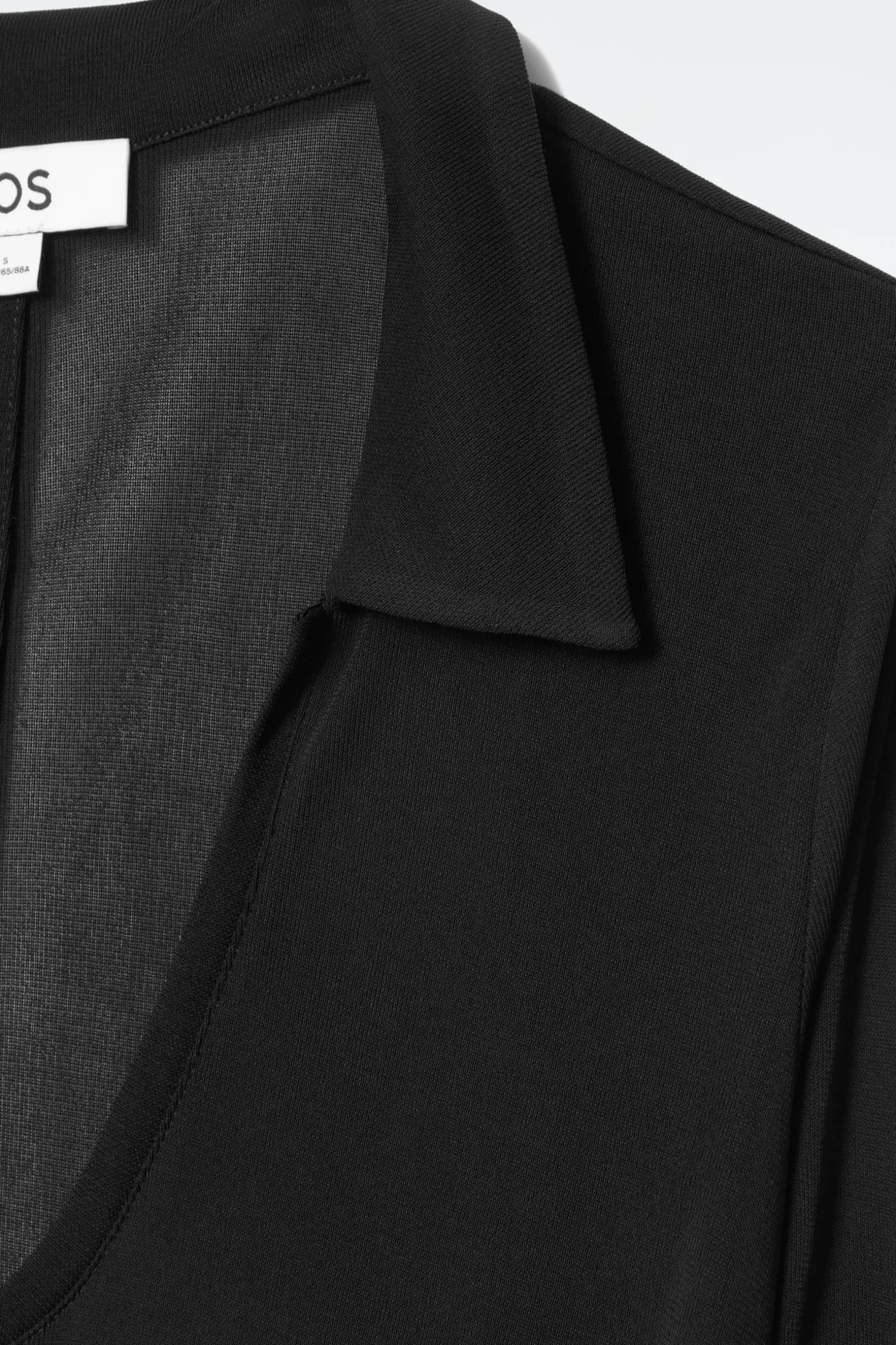 Clearance COS SUKIENKA MAXI Z KOŁNIERZYKIEM TYPU POLO I DEKOLTEM