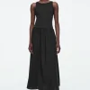 Fashion COS SUKIENKA MAXI Z KONTRASTOWYCH PANELI