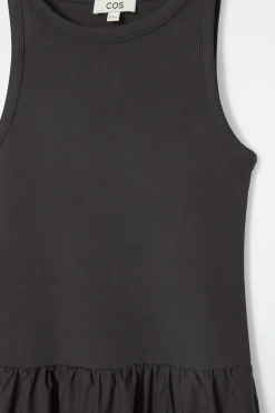 Fashion COS SUKIENKA MAXI Z KONTRASTOWYCH PANELI