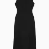 Fashion COS SUKIENKA MAXI Z WYCIĘCIEM BEZ RĘKAWÓW