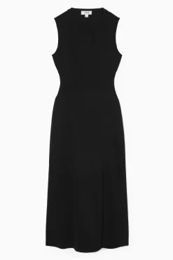 Fashion COS SUKIENKA MAXI Z WYCIĘCIEM BEZ RĘKAWÓW