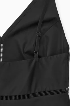 Best COS SUKIENKA MIDI TYPU SLIP DRESS Z DEKOLTEM W SEREK