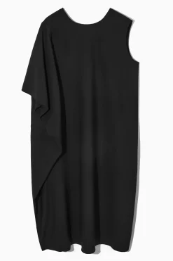 Fashion COS SUKIENKA MIDI Z ASYMETRYCZNYMI RĘKAWAMI