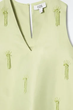 Fashion COS SUKIENKA MINI TYPU SHIFT ZE ZDOBIENIAMI