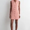 Fashion COS SUKIENKA MINI Z BAWEŁNY PIMA ZAPINANA NA GUZIKI