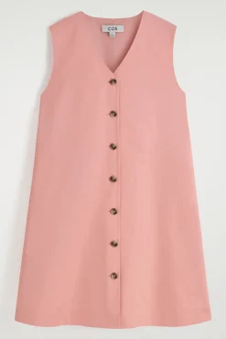 Fashion COS SUKIENKA MINI Z BAWEŁNY PIMA ZAPINANA NA GUZIKI