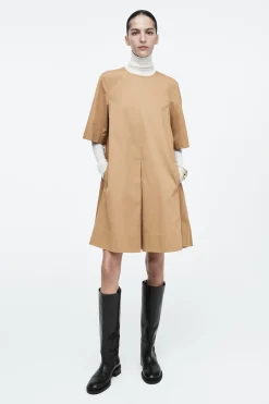 Fashion COS SUKIENKA MINI Z BAWEŁNY Z ZAKŁADKAMI